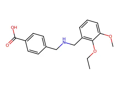4-{[(2-Ethoxy-3-methoxybenzyl)amino]methyl}benzoic acid structure
