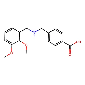 4-{[(2,3-Dimethoxybenzyl)amino]methyl}benzoic acid structure