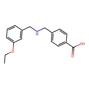 4-{[(3-Ethoxybenzyl)amino]methyl}benzoic acid structure