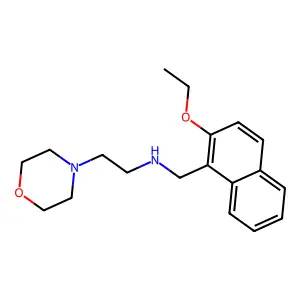 N-[(2-ethoxynaphthalen-1-yl)methyl]-2-morpholin-4-ylethanamine structure