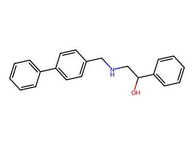 1-Phenyl-2-[(4-phenylphenyl)methylamino]ethanol structure