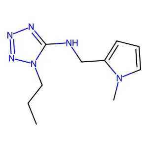 N-[(1-methylpyrrol-2-yl)methyl]-1-propyltetrazol-5-amine structure