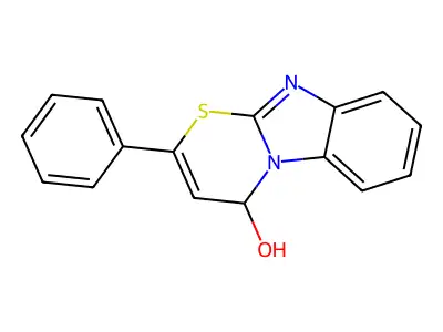 2-phenyl-4H-[1,3]thiazino[3,2-a]benzimidazol-4-ol structure