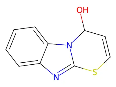 4H-[1,3]thiazino[3,2-a]benzimidazol-4-ol structure