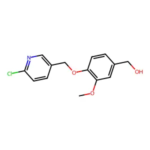 Benzenemethanol, 4-[(6-chloro-3-pyridinyl)methoxy]-3-methoxy- structure