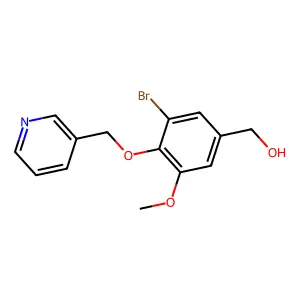 [3-Bromo-5-methoxy-4-(pyridin-3-ylmethoxy)phenyl]methanol structure