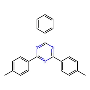 2,4-Bis(4-methylphenyl)-6-phenyl-1,3,5-triazine structure