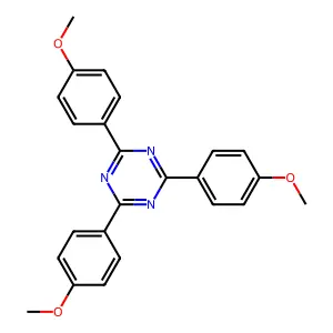 2,4,6-Tris(4-methoxyphenyl)-1,3,5-triazine structure