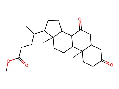 Methyl 5-beta-cholan-3,7-dione-24-oate structure