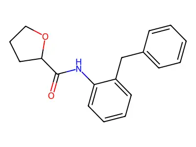 N-(2-benzylphenyl)oxolane-2-carboxamide structure