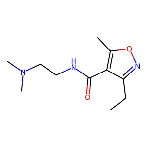 N-(2-(Dimethylamino)ethyl)-3-ethyl-5-methylisoxazole-4-carboxamide structure