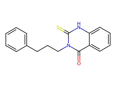 3-(3-Phenylpropyl)-2-sulfanyl-3,4-dihydroquinazolin-4-one structure
