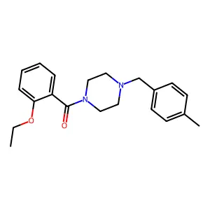 (2-Ethoxyphenyl)-[4-[(4-methylphenyl)methyl]piperazin-1-yl]methanone structure