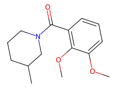 2,3-Dimethoxyphenyl 3-methylpiperidyl ketone structure