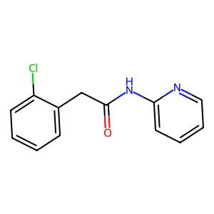 2-(2-chlorophenyl)-N-pyridin-2-ylacetamide structure