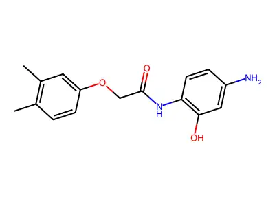 N-(4-amino-2-hydroxyphenyl)-2-(3,4-dimethylphenoxy)acetamide structure
