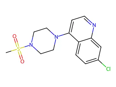 7-Chloro-4-(4-methylsulfonylpiperazin-1-yl)quinoline structure