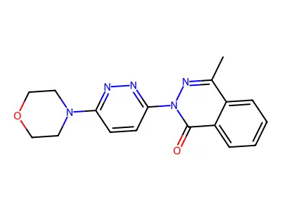 4-Methyl-2-(6-morpholin-4-ylpyridazin-3-yl)phthalazin-1-one structure