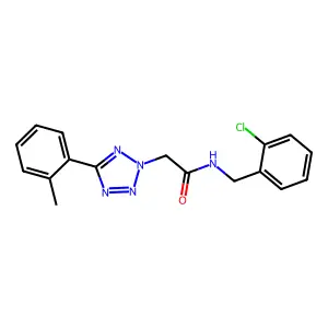 N-(2-chlorobenzyl)-2-[5-(2-methylphenyl)-2H-tetrazol-2-yl]acetamide structure