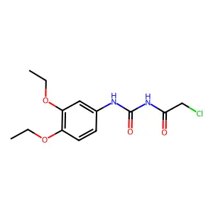 3-(2-Chloroacetyl)-1-(3,4-diethoxyphenyl)urea structure