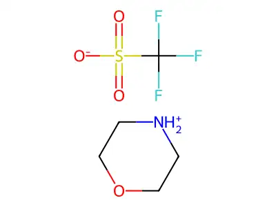 Morpholin-4-ium trifluoromethanesulphonate structure
