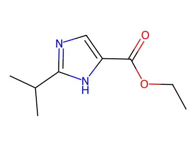 ethyl 2-isopropyl-1H-imidazole-4-carboxylate structure