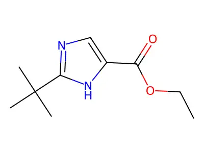ethyl 2-tert-butyl-1H-imidazole-4-carboxylate structure