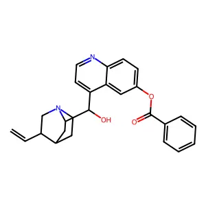 9-Hydroxycinchonan-6'-yl benzoate structure