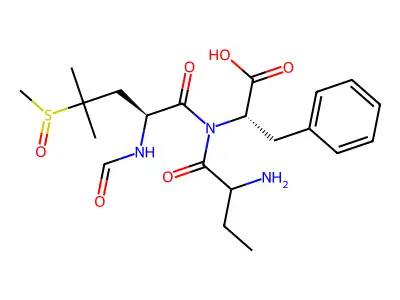 N-甲酰甲硫氨酰亚砜-亮氨酰-苯丙氨酸 structure