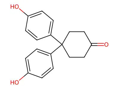 4,4-Bis(4-hydroxyphenyl)cyclohexan-1-one structure