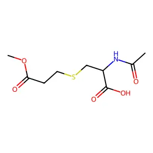 L-Cysteine, N-acetyl-S-(3-methoxy-3-oxopropyl)- structure