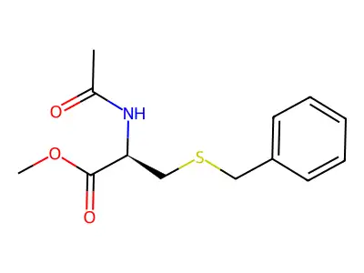 s-Benzyl-n-acetylcysteine structure