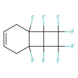 Tricyclo[4.4.0.0(2,5)]dec-8-ene, 1,2,3,3,4,4,5,6-octafluoro- structure