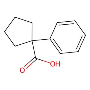 1-Phenylcyclopentanecarboxylic acid structure