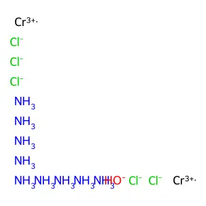 Nonaamminechloro-mu-hydroxydichromium(4+) tetrachloride, stereoisomer structure