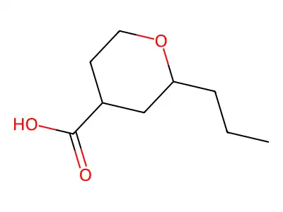 2-propyloxane-4-carboxylic Acid structure