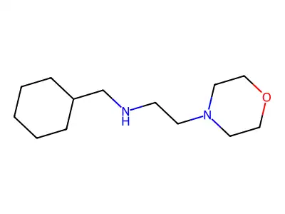 N-(cyclohexylmethyl)-2-morpholin-4-ylethanamine structure