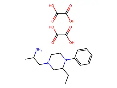 Oxalic acid--1-(3-ethyl-4-phenylpiperazin-1-yl)propan-2-amine (2/1) structure