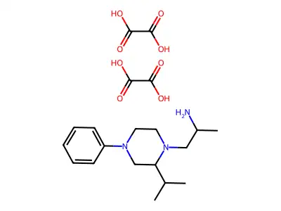 N-(1-Methyl-2-(4-isopropylpiperazino)ethyl)aniline dioxalate structure