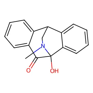 10-Hydroxy-12-methyl-5,10-dihydro-11H-10,5-(epiminomethano)dibenzo[a,d][7]annulen-11-one structure