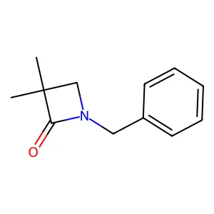 1-Benzyl-3,3-dimethylazetidin-2-one structure