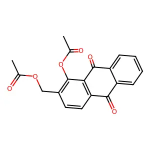 1-(Acetyloxy)-2-[(acetyloxy)methyl]-9,10-anthracenedione structure