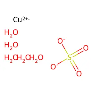五水合硫酸铜 structure