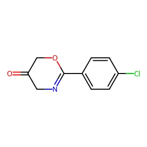 4H-1,3-Oxazin-5(6H)-one, 2-(4-chlorophenyl)- structure