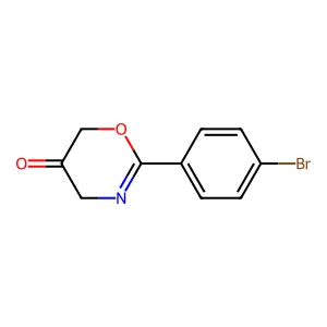 4H-1,3-Oxazin-5(6H)-one, 2-(4-bromophenyl)- structure