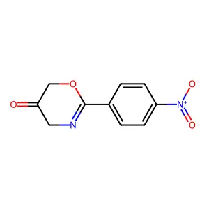 4H-1,3-Oxazin-5(6H)-one, 2-(4-nitrophenyl)- structure