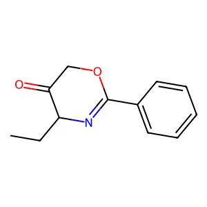 4H-1,3-Oxazin-5(6H)-one, 4-ethyl-2-phenyl- structure