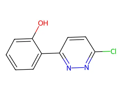 2-(6-Chloro-3-pyridazinyl)phenol structure