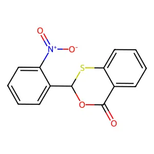 2-(2-Nitrophenyl)-2H,4H-3,1-benzoxathiin-4-one structure