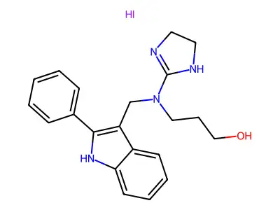 1-Propanol,3-( ( -,monohydroiodide structure